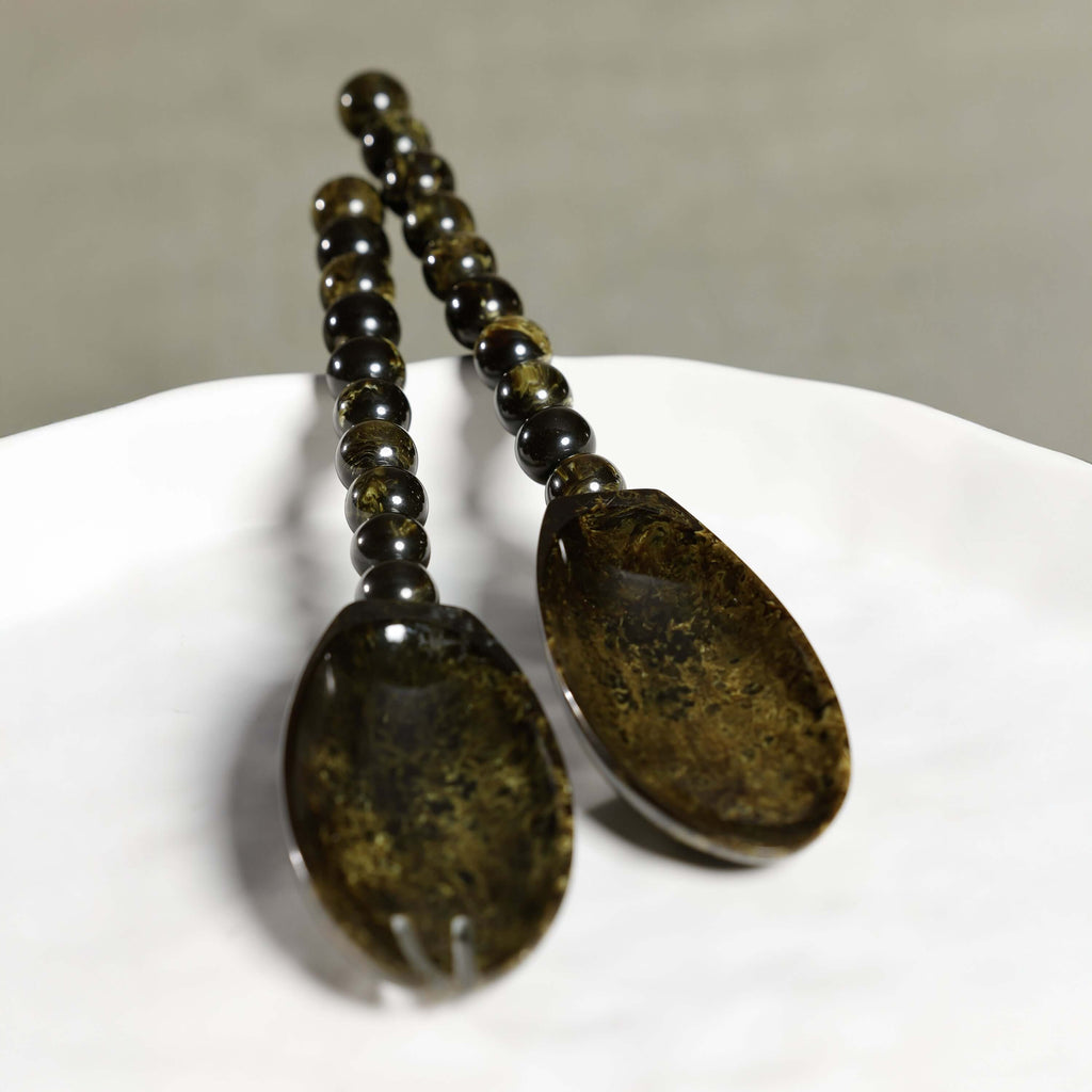 Alfresco Green Salad Server Set - PREORDER - Salad Servers by Carlyle Avenue