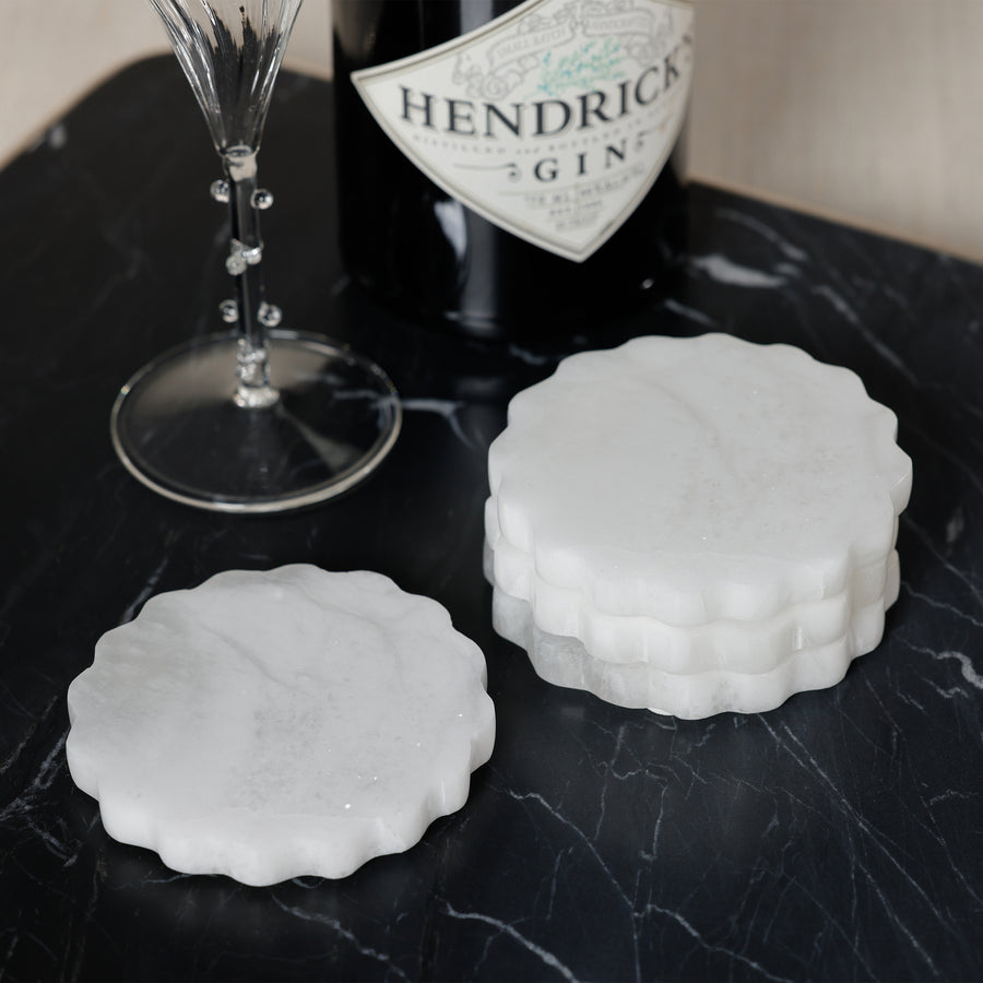 Alabaster Grace Coaster — Set of 4