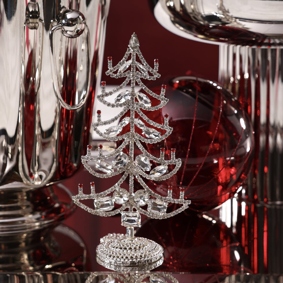 Rhinestone Decorative Trees - 5 Assorted Designs