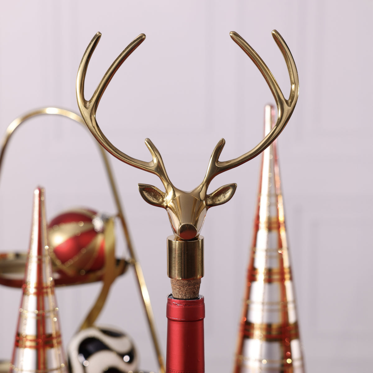 Gold Deer Bottle Stopper