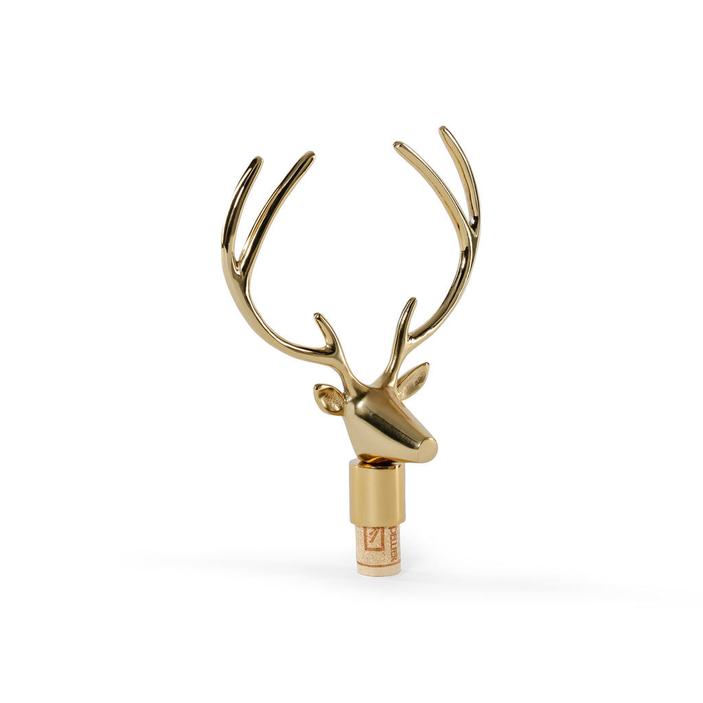 Gold Deer Bottle Stopper