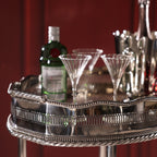 Le Vendôme Brasserie Vintage Nickel Bar / Food Cart and Serving Tray