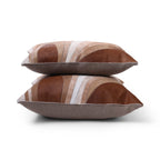 Saint-Gervais Hair on Leather Throw Pillow