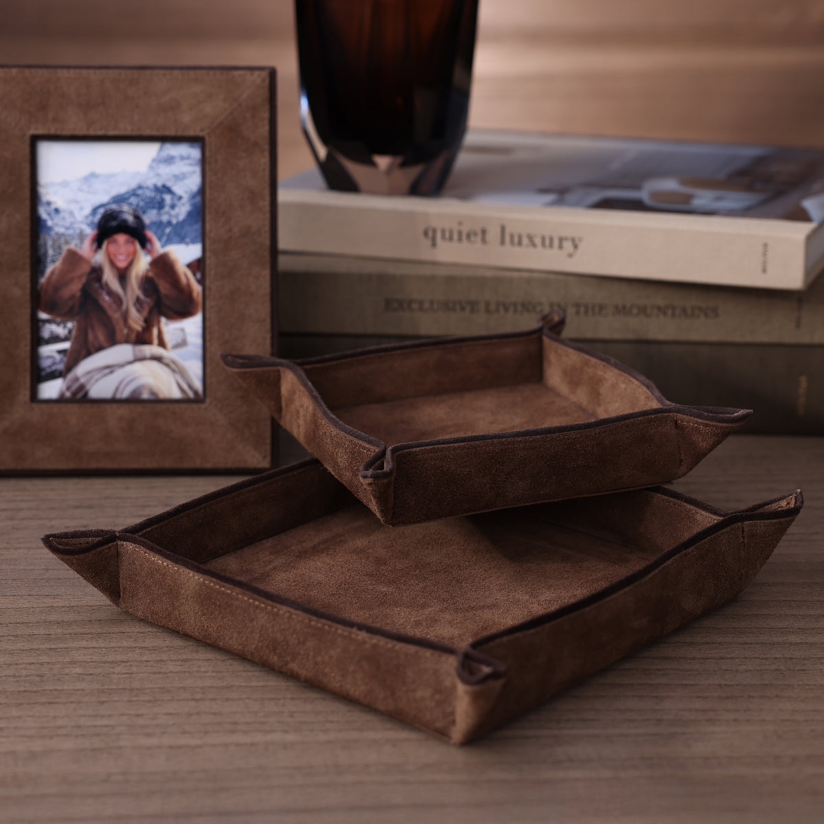 Saint-Gervais Suede Leather Catchall
