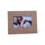 Saint-Gervais Suede Leather Woven Photo Frame