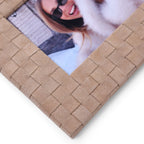 Saint-Gervais Suede Leather Woven Photo Frame