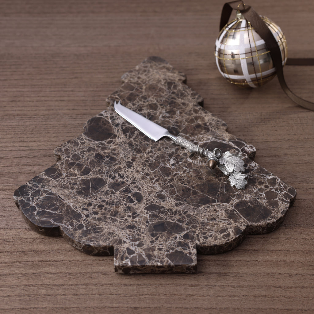 Marrón Emperador Marble Cheese & Charcuterie Board