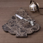 Marrón Emperador Marble Cheese & Charcuterie Board