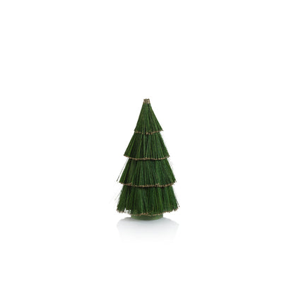 Tiger Grass Green Tree with Gold Glitter Trim - Christmas Trees by Carlyle Avenue