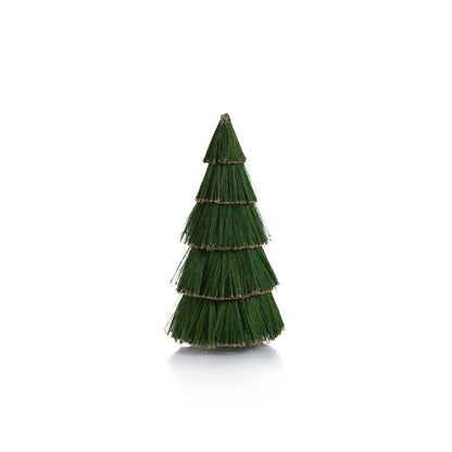 Tiger Grass Green Tree with Gold Glitter Trim - Christmas Trees by Carlyle Avenue