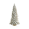 Natural White Leaf Tree with Gold Trim - Holiday Decor by Carlyle Avenue