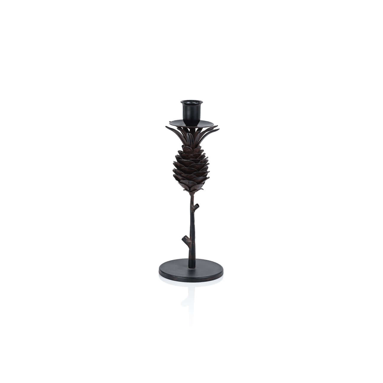 Pine Cone Design Wrought Iron Candle Holder - Candle Holders by Carlyle Avenue