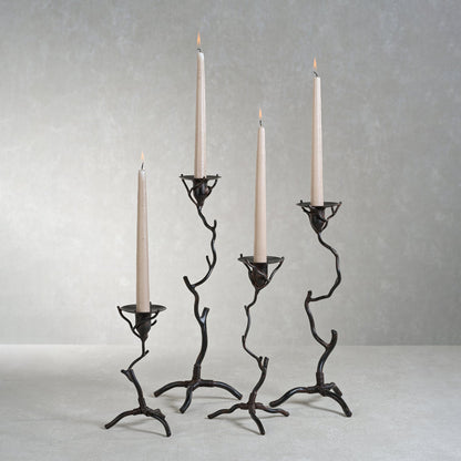 Twig  Design Wrought Iron Candle Holder - Candle Holders by Carlyle Avenue