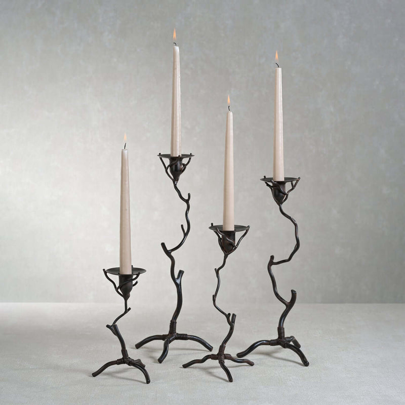 Twig  Design Wrought Iron Candle Holder - Candle Holders by Carlyle Avenue