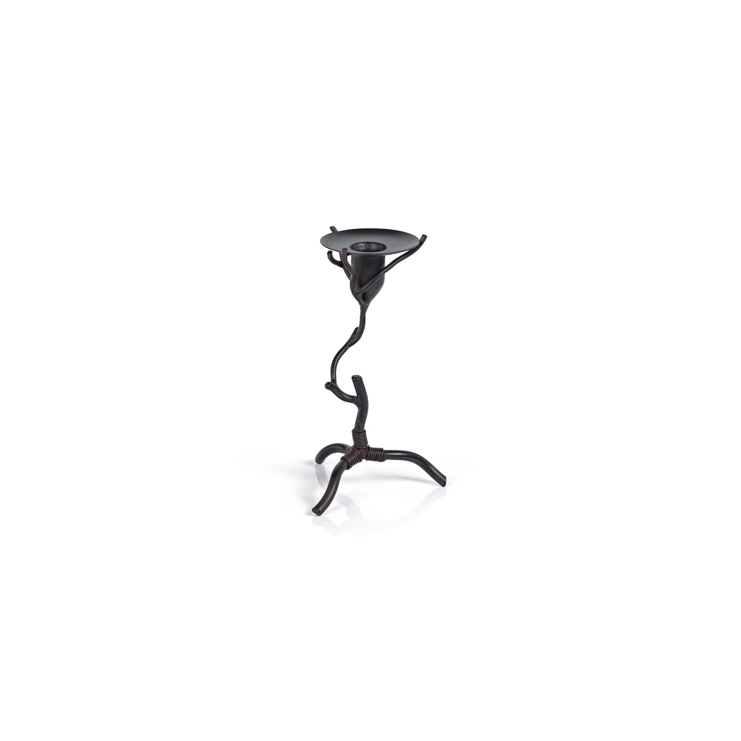 Twig  Design Wrought Iron Candle Holder