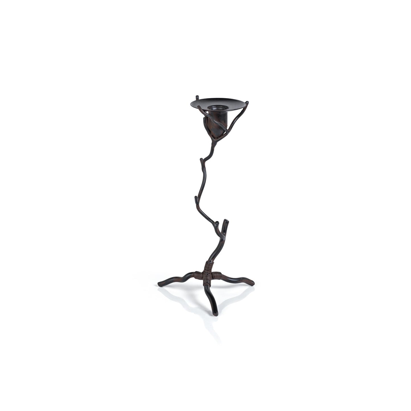 Twig  Design Wrought Iron Candle Holder