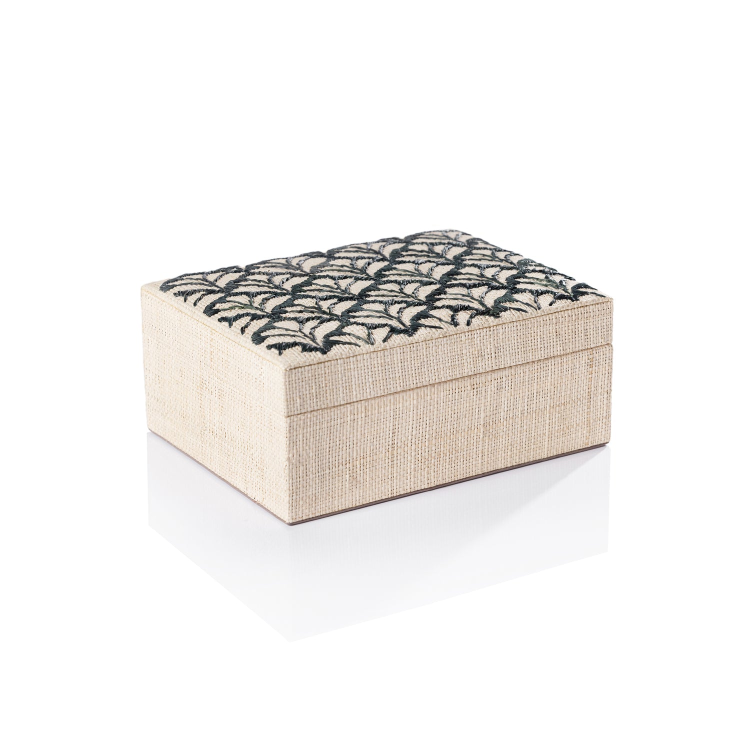 Canaria Petals Natural Fiber Raffia Box - Decorative Accessories by Carlyle Avenue