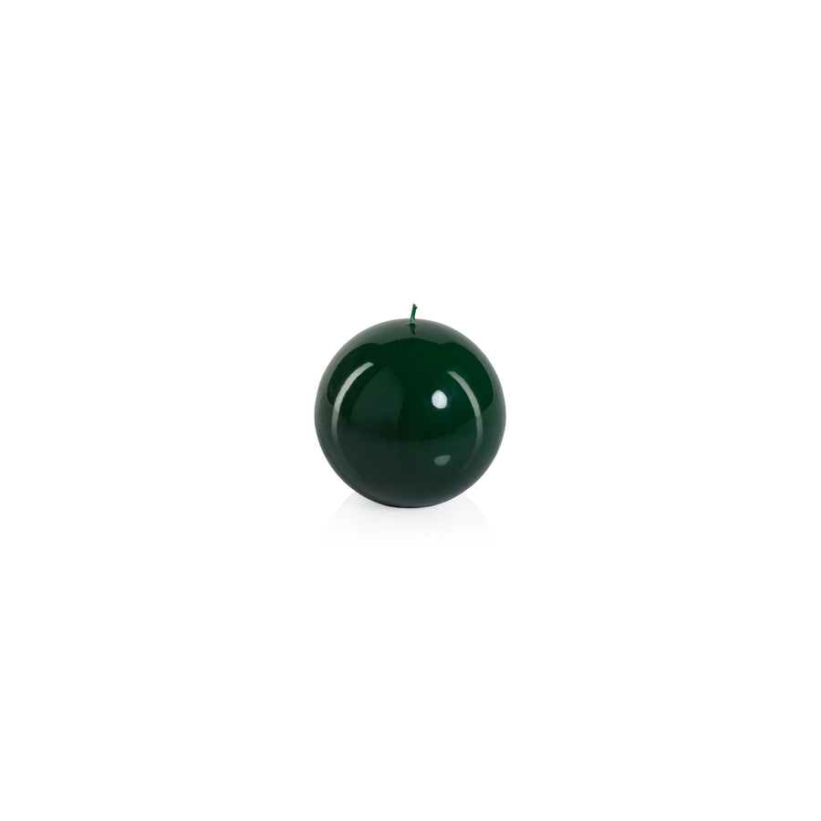 Lacquer Ball Candle - Dark Green