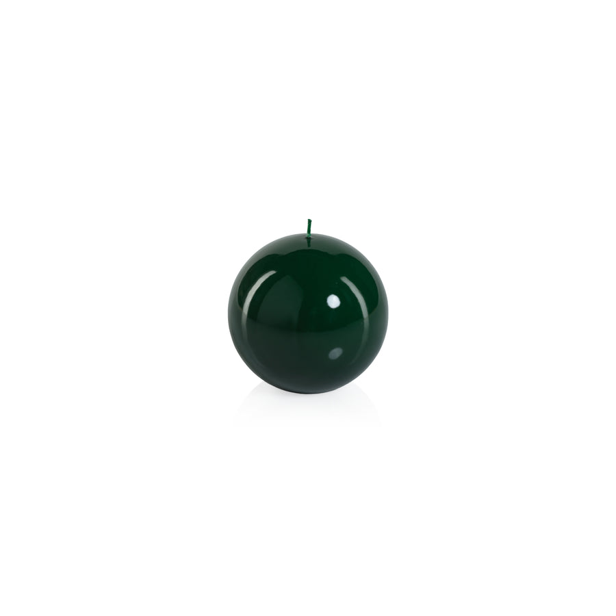 Lacquer Ball Candle - Dark Green