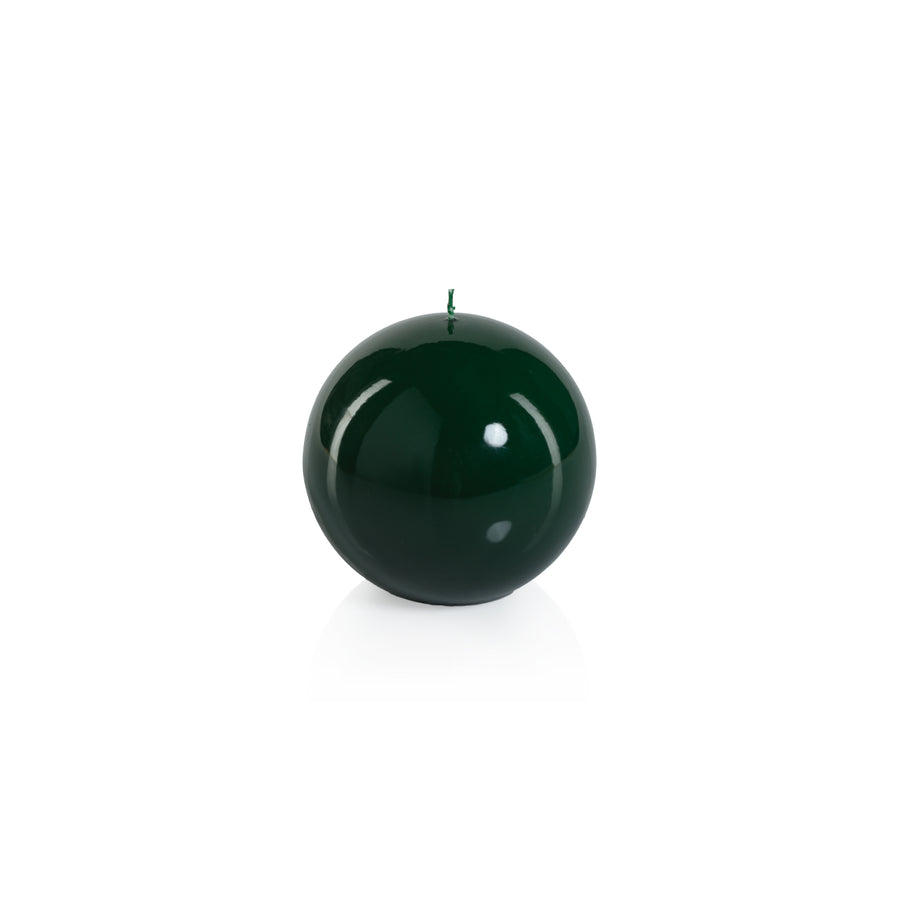 Lacquer Ball Candle - Dark Green