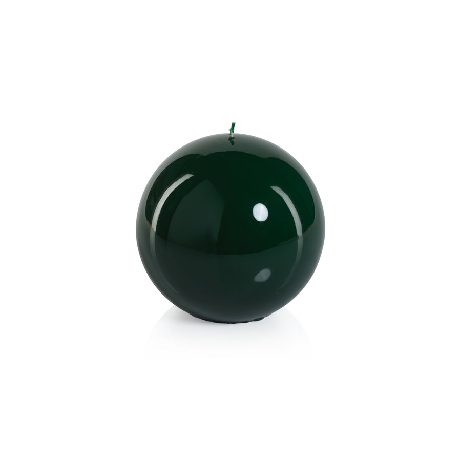 Lacquer Ball Candle - Dark Green