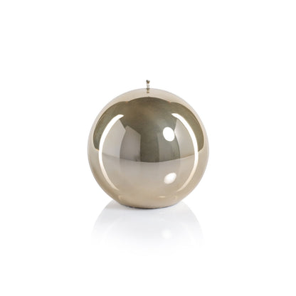 Metallic Ball Candle - Matte Pearl Gold - Candles by Carlyle Avenue