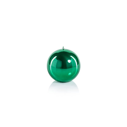 Metallic Ball Candle - Matte Pearl Green - Candles by Carlyle Avenue