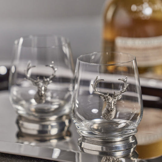 St. Anton Pewter Tumblers, Set of 4