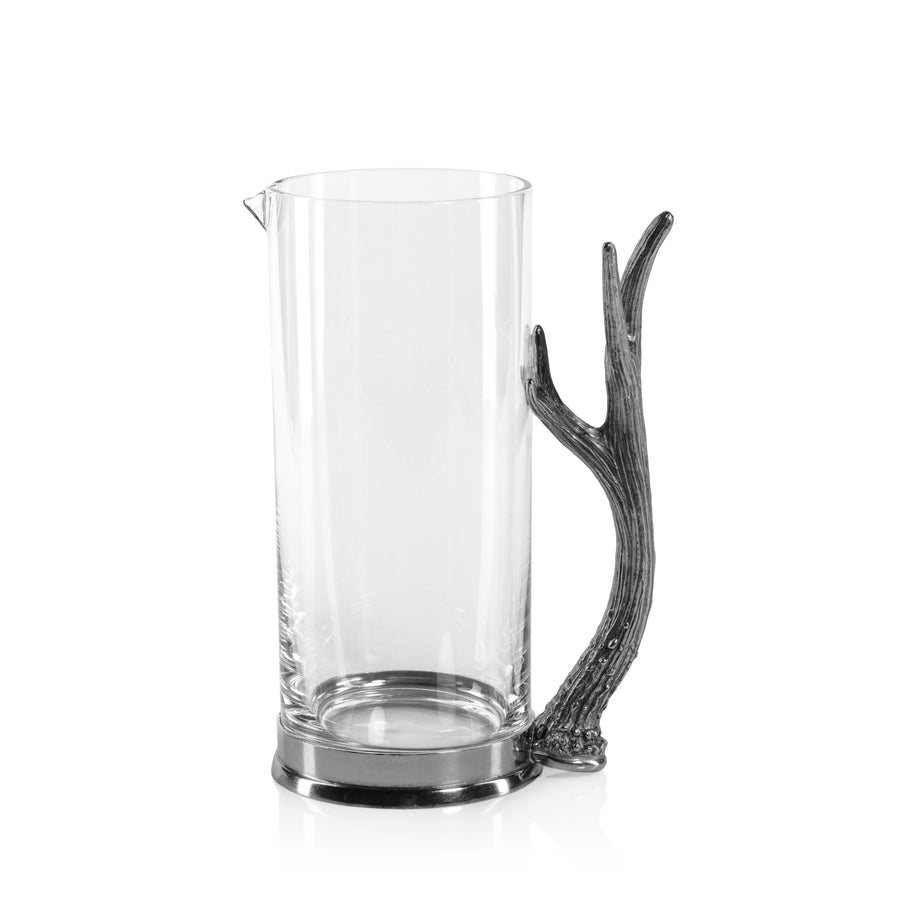 Davos Pewter Antler Glass and Pitcher