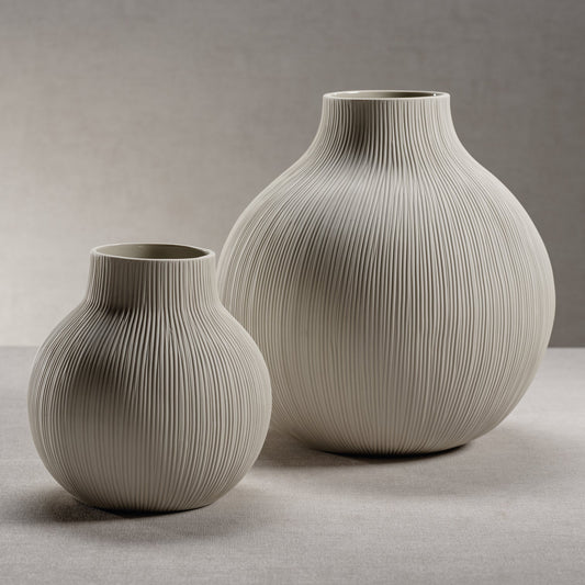 Punta Mita Ceramic Vase - Cream