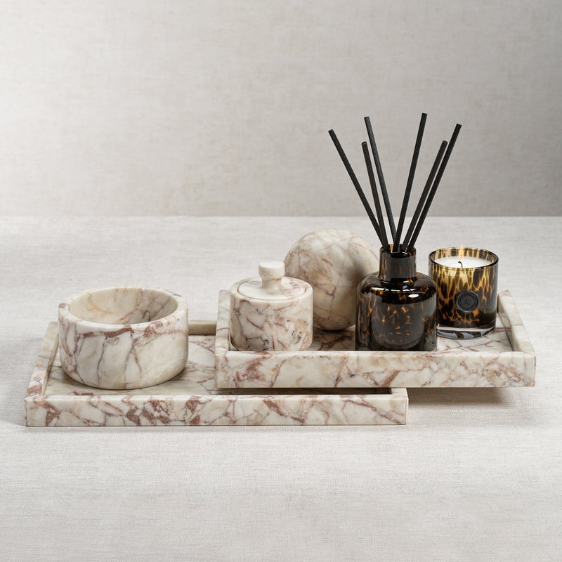 Rosso Verona Marble Tray - Trays by Carlyle Avenue