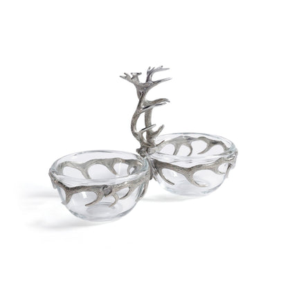 St. Anton Pewter and Glass Condiment Set