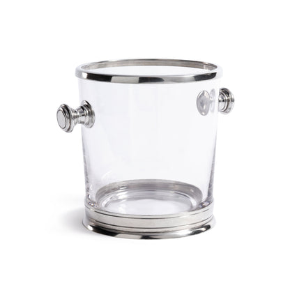 St. Anton Pewter and Glass Ice Bucket with Handles - Barware by Carlyle Avenue
