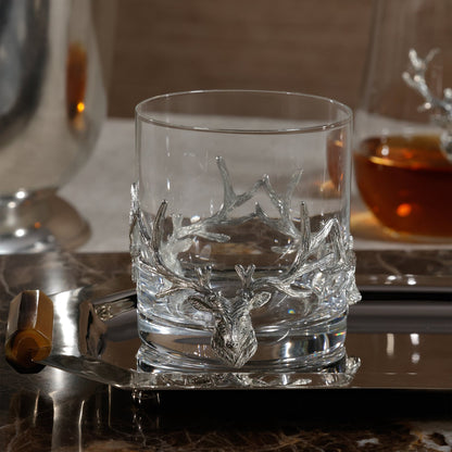 St. Anton Pewter and Glass Rocks Glass - Glassware by Carlyle Avenue