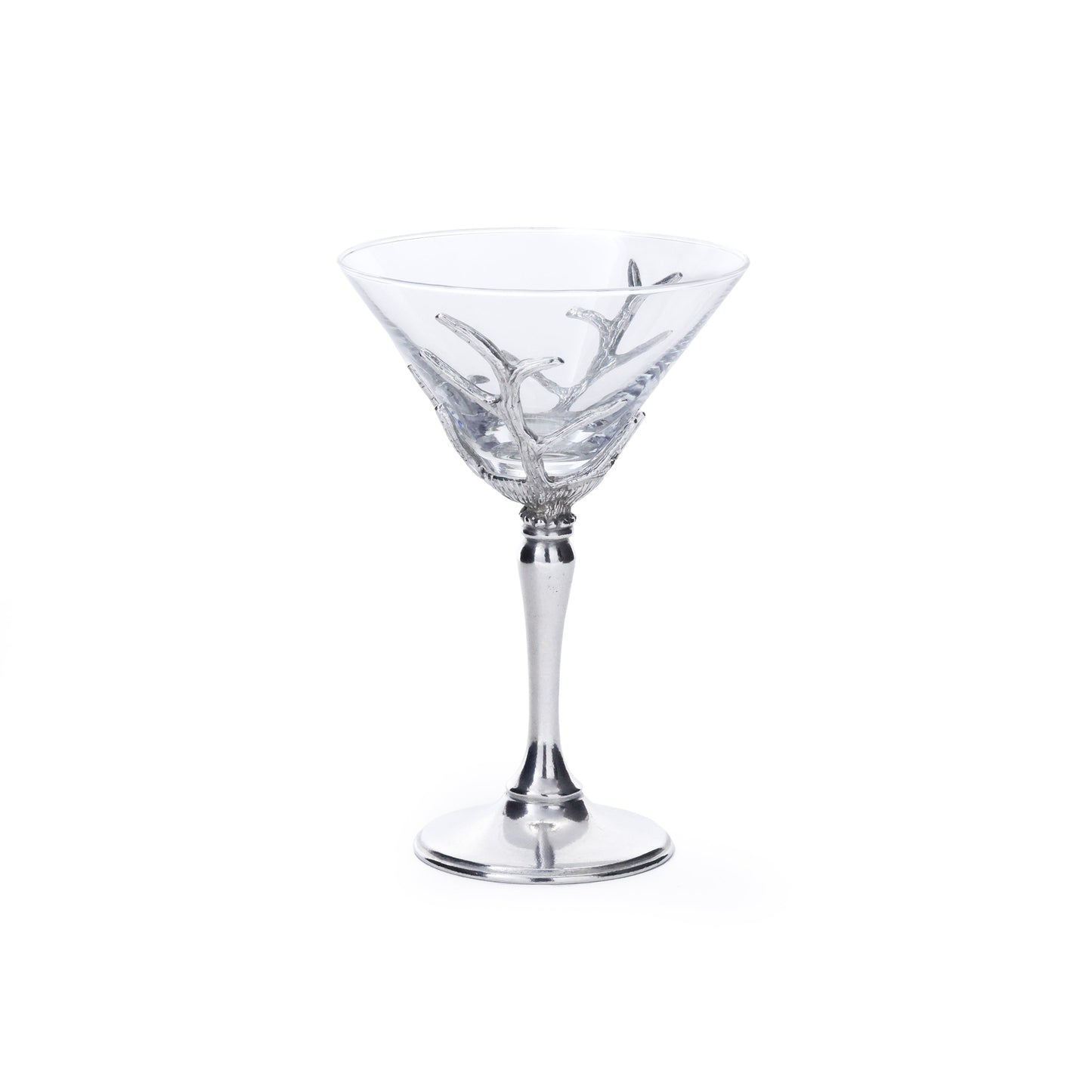 St. Moritz Pewter and Glass Martini Glass