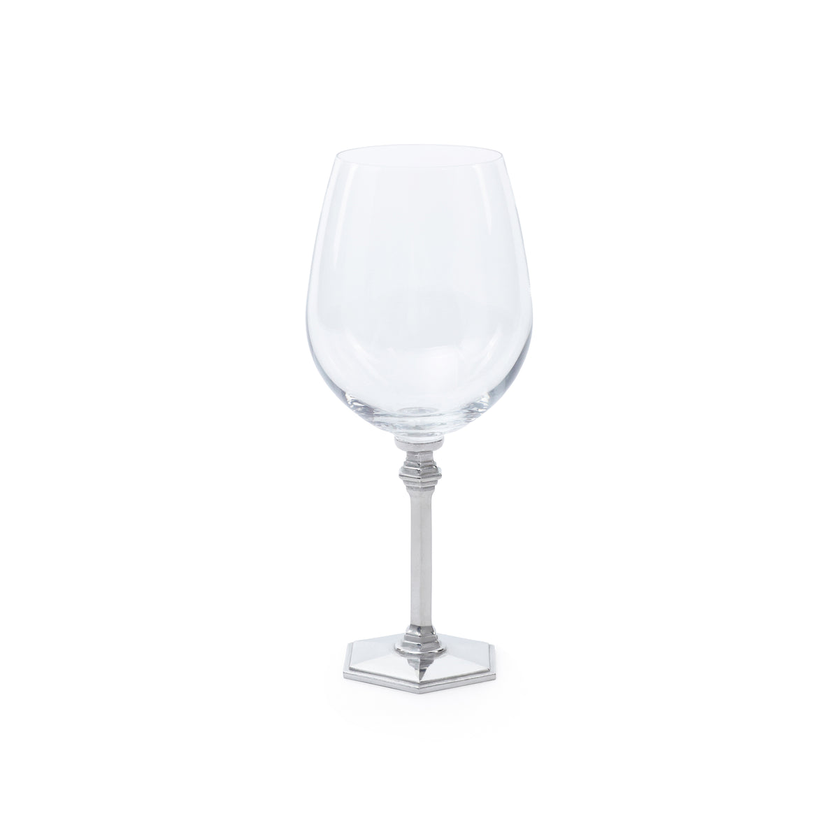 St. Anton Glassware on Pewter Stem