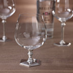St. Anton Glassware on Pewter Stem