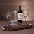 St. Anton Glass Wine Decanter with Pewter Grapevine Trim