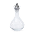 St. Anton Glass Decanter with Pewter Acorn Stopper
