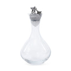 St. Anton Glass Decanter with Pewter Acorn Stopper