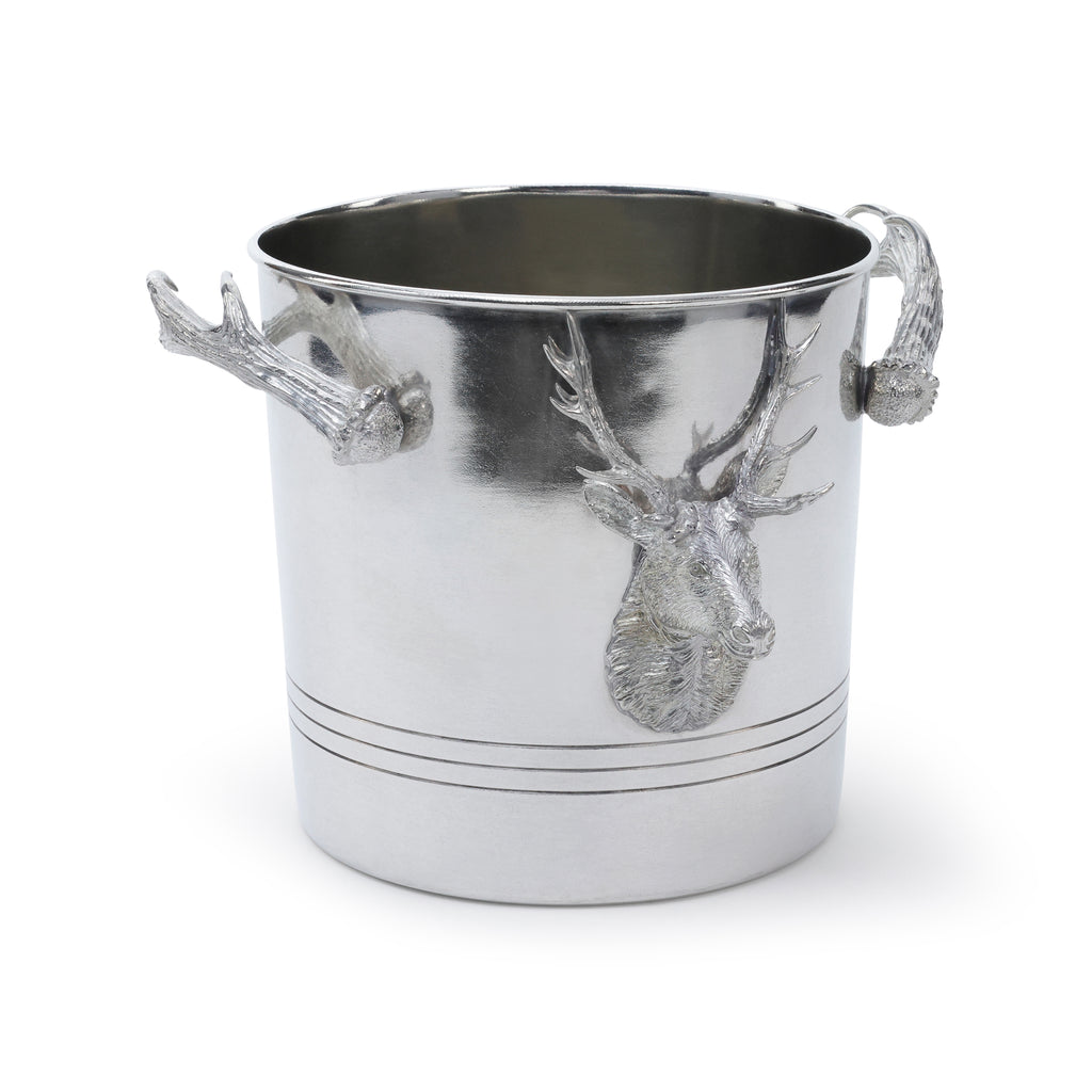 St. Anton Stag Head All Pewter Ice / Wine Bucket