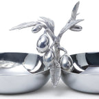 St. Anton Pewter Double Condiment Set
