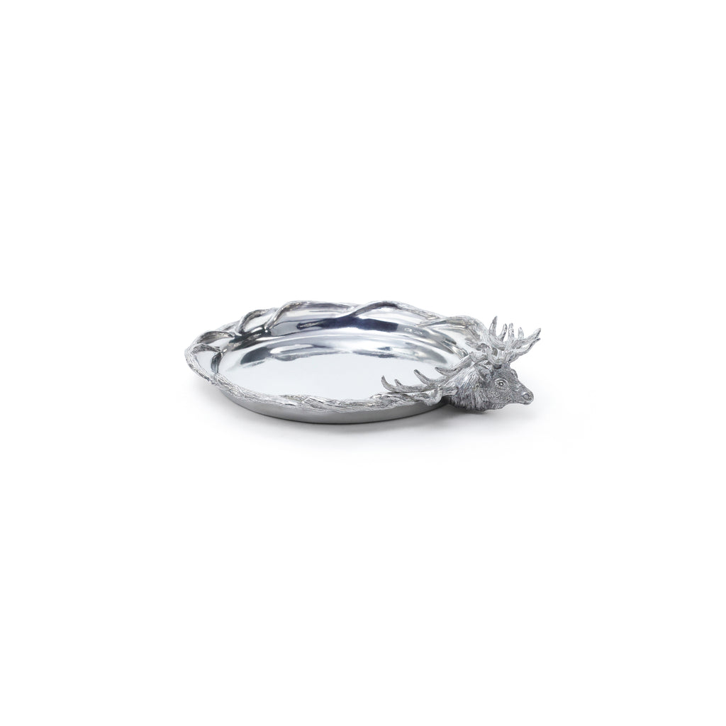 St. Anton Stag Head Pewter Wine Coaster