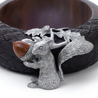 St. Anton Wood Nut Bowl w/Pewter Squirrel