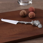St. Anton Oval Wood Cheese & Charcuterie Board w/Pewter Cheese Knife