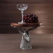 St. Anton Wood Cheese/Charcuterie Board on Pewter Stag Head