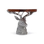 St. Anton Wood Cheese/Charcuterie Board on Pewter Stag Head