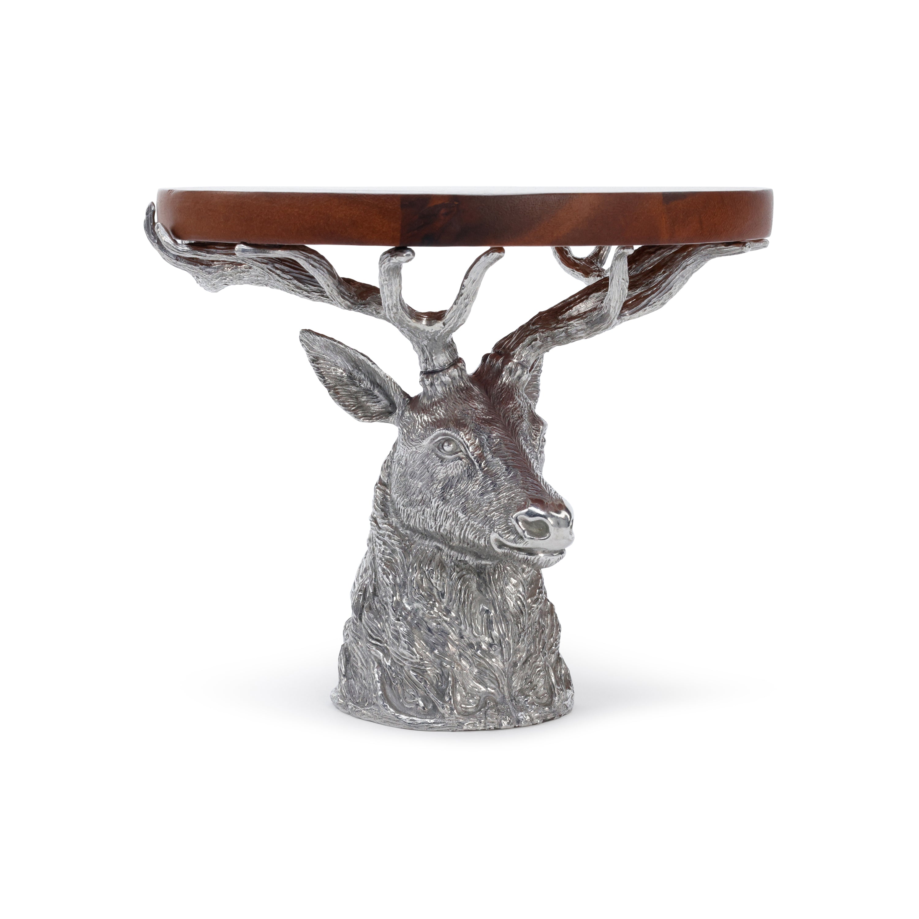 St. Anton Wood Cheese/Charcuterie Board on Pewter Stag Head