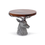 St. Anton Wood Cheese/Charcuterie Board on Pewter Stag Head