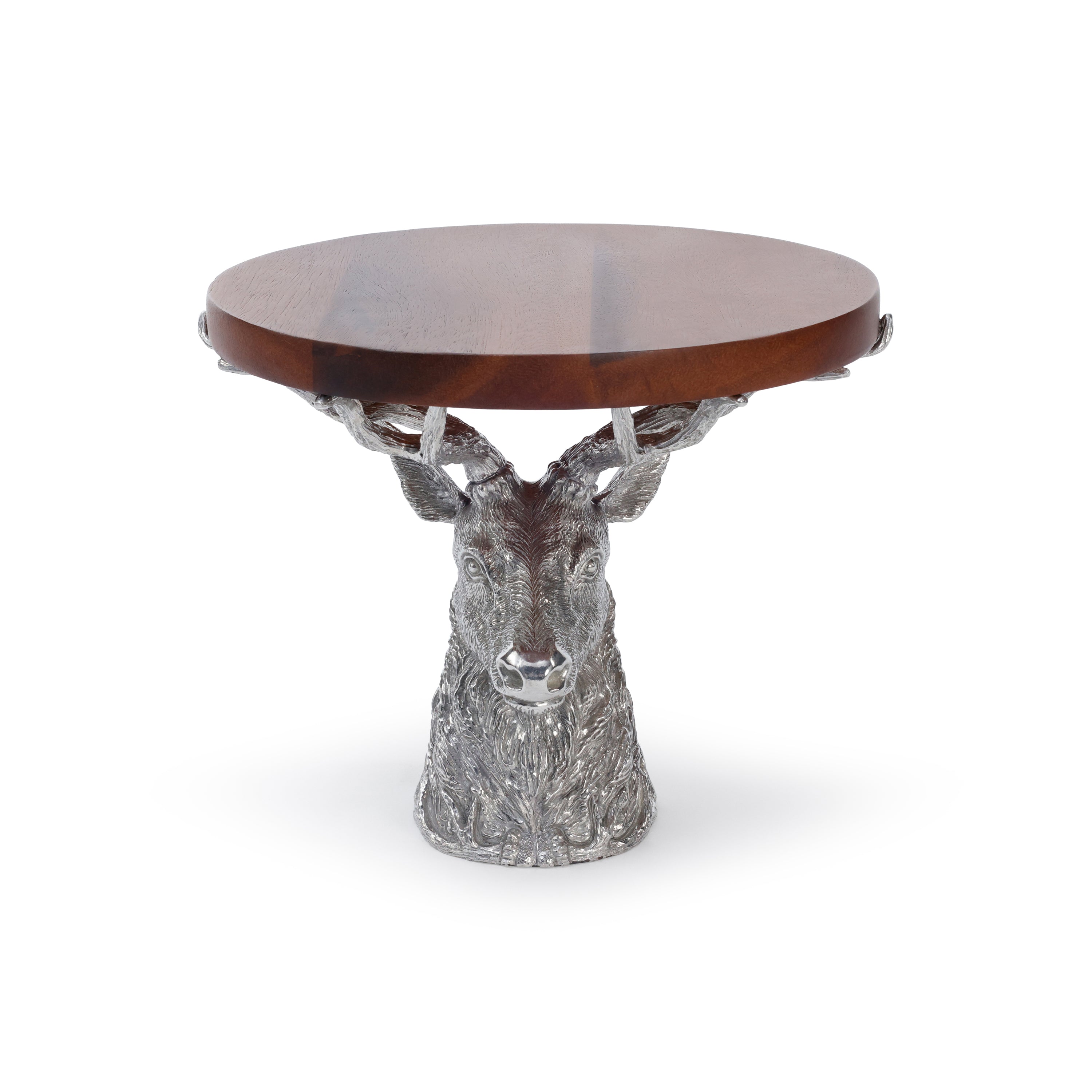 St. Anton Wood Cheese/Charcuterie Board on Pewter Stag Head